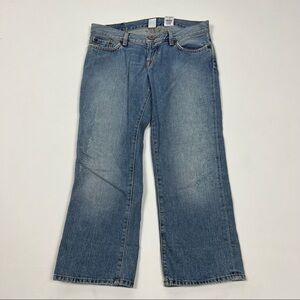 Lucky Brand Lil' Floral Crop Jeans Embroidered Pockets Size 6/28